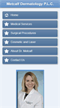 Mobile Screenshot of metcalfderm.com
